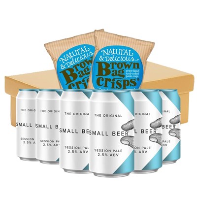 Small Beer Session Pale 330ml Beer and Crisps Hamper (6 x 330ml)